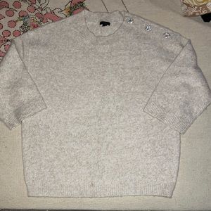 Ann Taylor Factory Jeweled Accent Sweater NWT